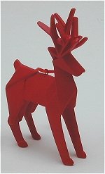 Origami Deer red